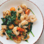 Pan fried shrimps